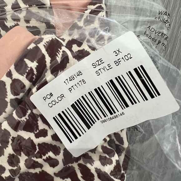 Animal print bikini bottom size 3X, NWT - Picture 4 of 6